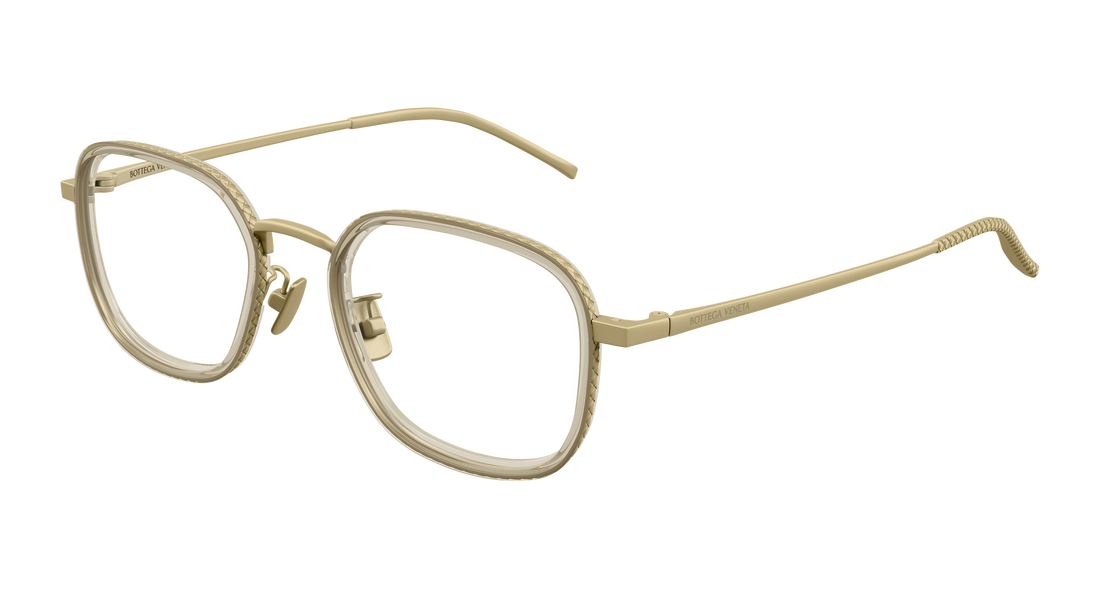 Gafas graduadas bottega veneta bv1427oa 003 bronce rectangular / squared unisex talla 52mm - Vista principal