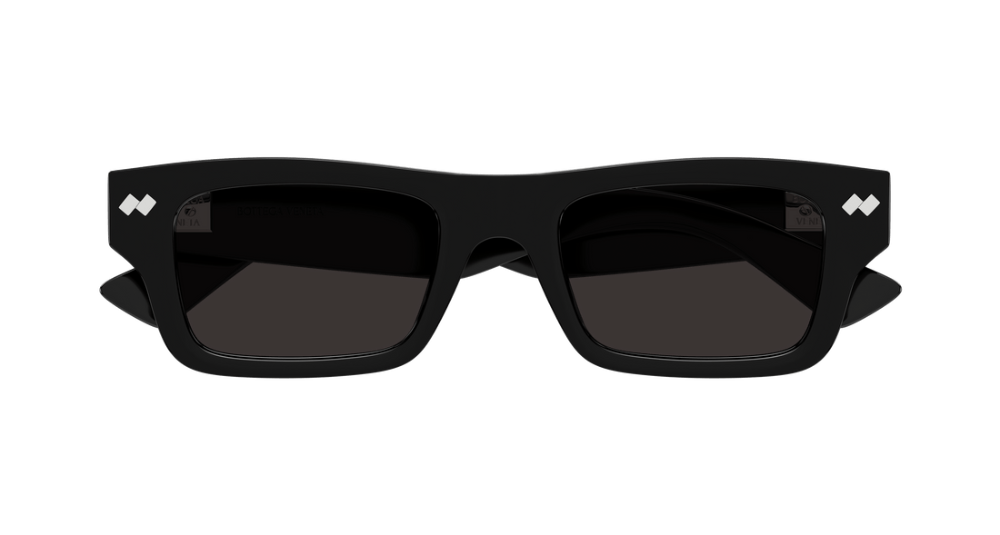Occhiali da sole bottega veneta bv1351s 001 negro square unisex taglia 50mm - Vista dettagliata