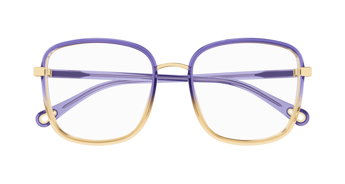 Brillen chloé ch0034o 017 violeta square femenino größe 50mm - Detailansicht