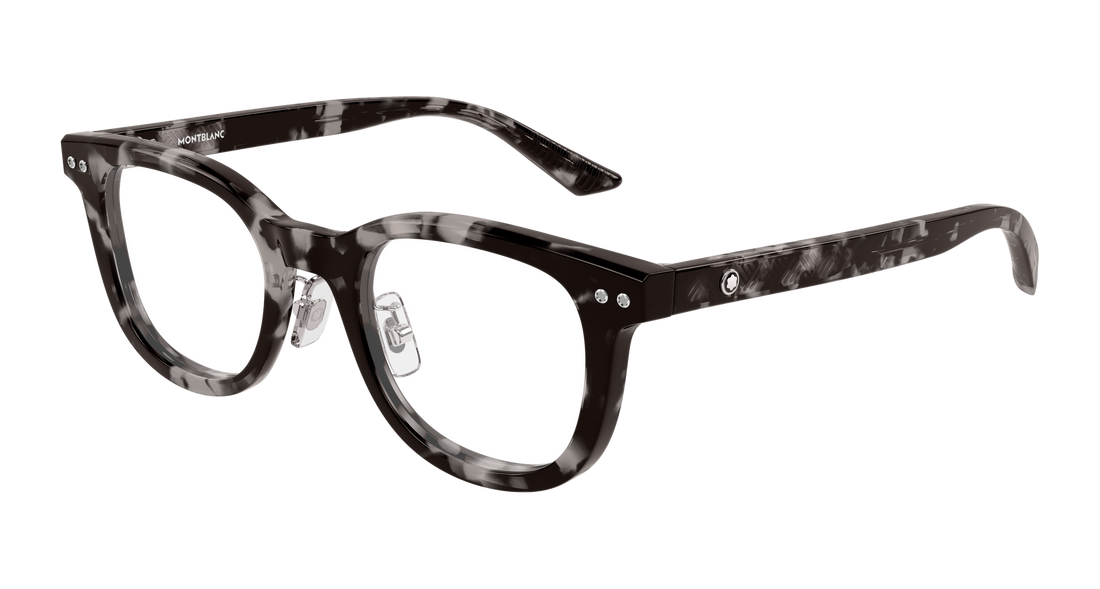 Lunettes de vue montblanc mb0450oj 006 negro round/oval/panthos masculino taille 53mm - Vue principale