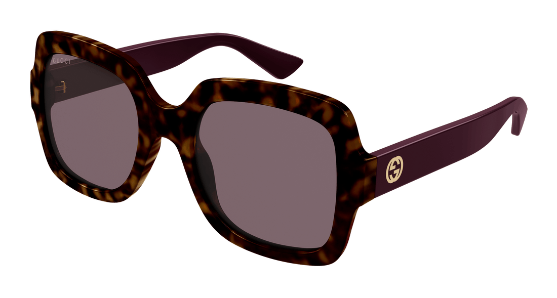 Sunglasses gucci gg1337s 009 havana square femenino size 54mm - Main view
