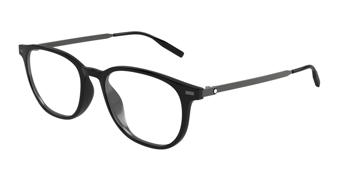 Dioptrijske naočale montblanc mb0448oa 001 negro round/oval/panthos masculino veličina 53mm - Glavni prikaz