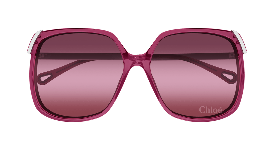 Gafas de sol chloé ch0286s 003 burdeos square femenino talla 60mm - Vista de detalle