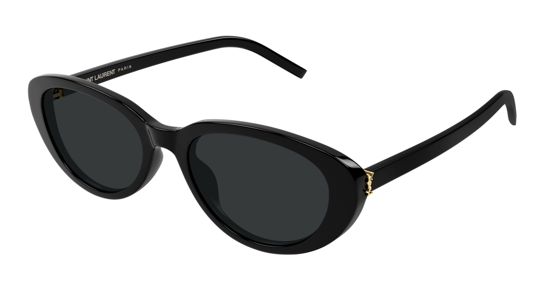 Óculos de sol saint laurent sl m154 001 negro round/oval/panthos femenino tamanho 55mm - Vista principal