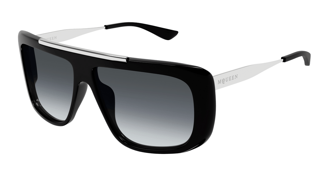 Sonnenbrillen alexander mcqueen am0492s 001 negro pilot unisex größe 60mm - Hauptansicht