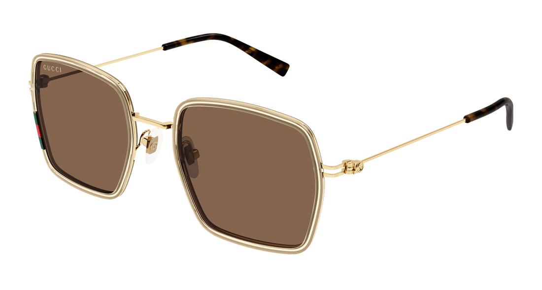 Occhiali da sole gucci gg1848s 003 beige square femenino taglia 52mm - Vista principale