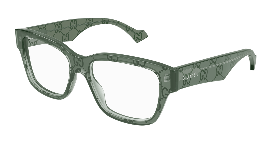 Gafas graduadas gucci gg1428o 012 verde square masculino talla 55mm - Vista principal