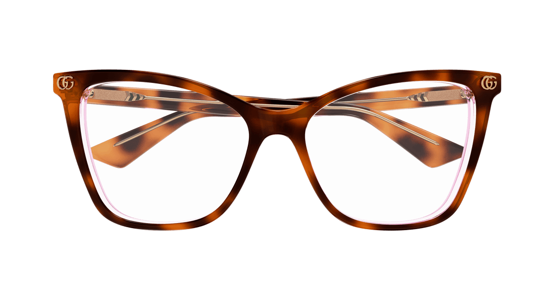 Brillen gucci gg1817o 004 havana cat eye femenino größe 55mm - Detailansicht