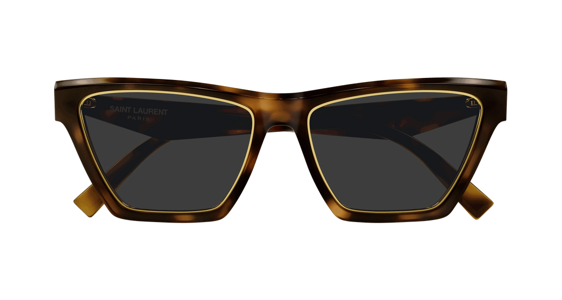 Occhiali da sole saint laurent sl m103 rim 001 havana cat eye femenino taglia 56mm - Vista dettagliata