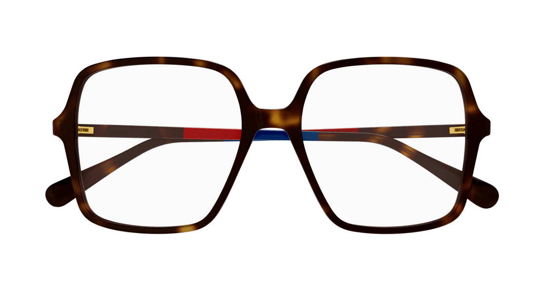 Prescription glasses gucci gg1003o 009 havana square femenino size 53mm - Detailed view