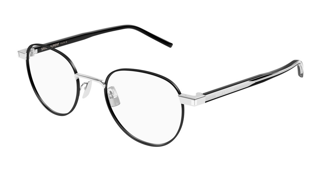 Occhiali da vista saint laurent sl 781 003 plateado round unisex taglia 49mm - Vista principale