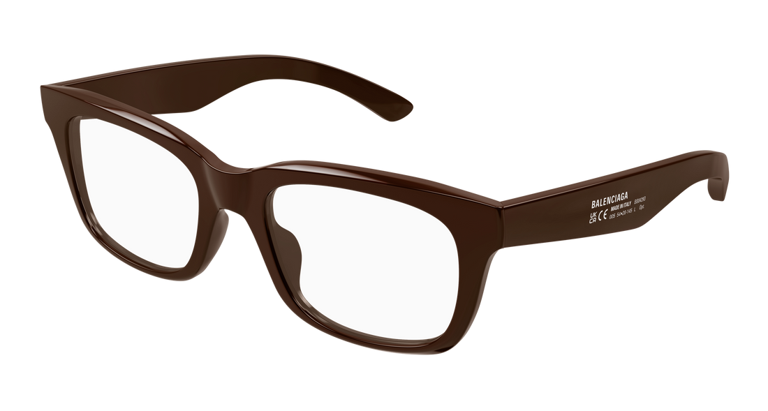 Occhiali da vista balenciaga bb0429o 005 marron rectangular / squared masculino taglia 54mm - Vista principale