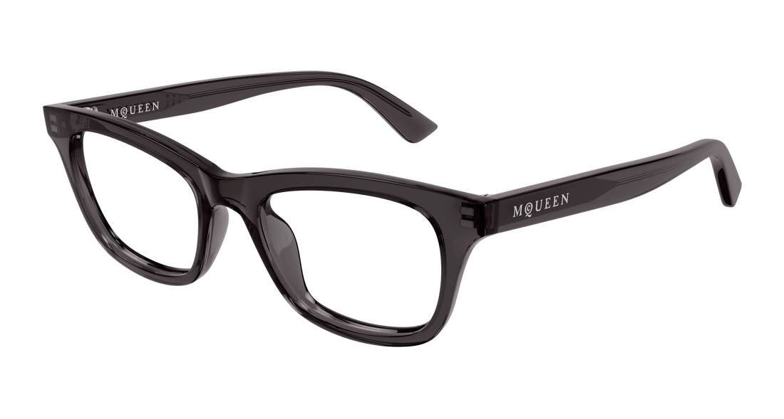 Occhiali da vista alexander mcqueen am0515o 009 gris cat eye femenino taglia 52mm - Vista principale