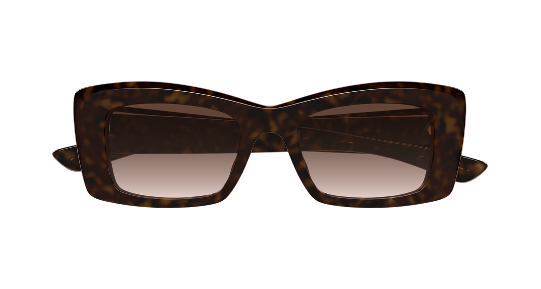 Gafas de sol alexander mcqueen am0526s 002 havana rectangular / squared femenino talla 50mm - Vista de detalle