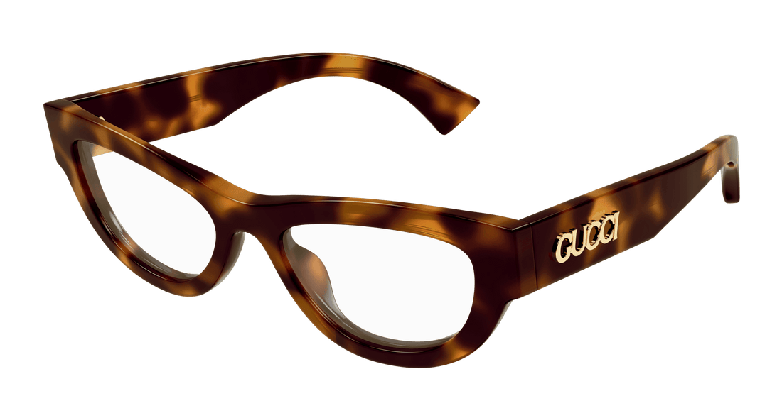 Óculos graduados gucci gg1836o 002 havana cat eye femenino tamanho 51mm - Vista principal