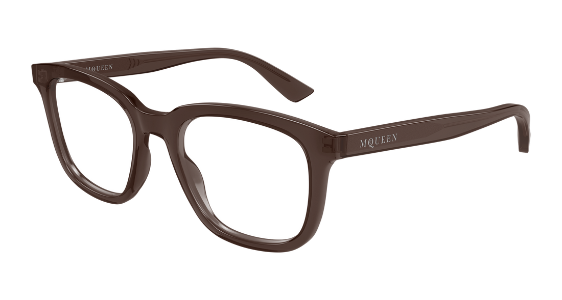 Gafas graduadas alexander mcqueen am0539o 005 marron rectangular / squared femenino talla 52mm - Vista principal