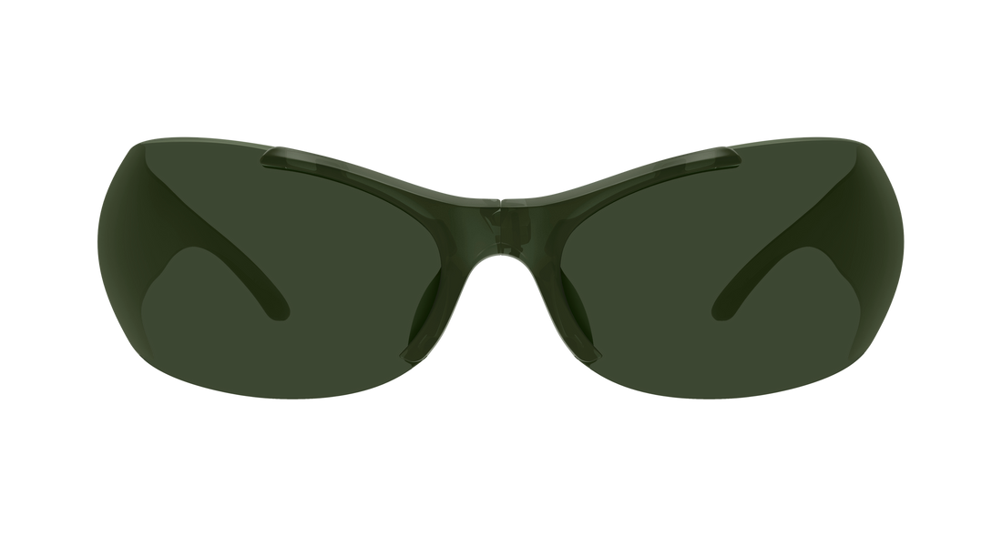 Sonnenbrillen balenciaga bb0454s 003 verde geometric unisex größe 99mm - Detailansicht