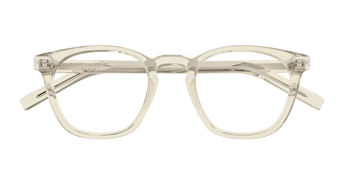 Prescription glasses saint laurent sl 28 opt 014 amarillo round/oval/panthos unisex size 50mm - Detailed view