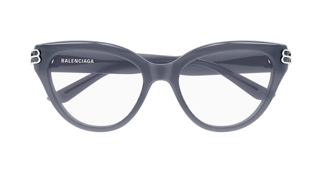 Occhiali da vista balenciaga bb0436o 005 gris cat eye femenino taglia 55mm - Vista dettagliata