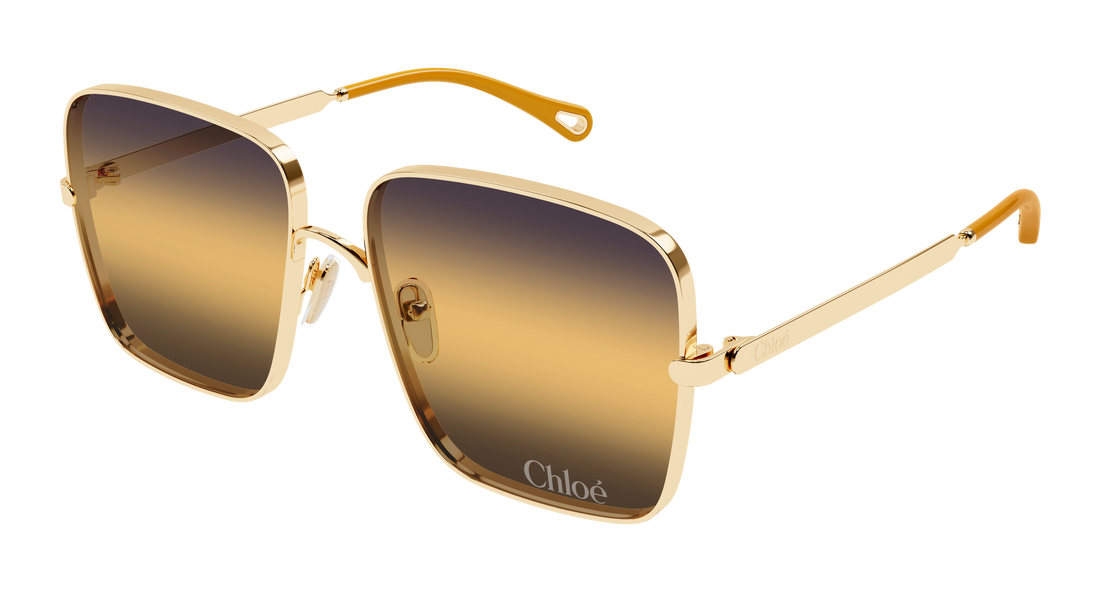 Occhiali da sole chloé ch0324s 001 dorado rectangular / squared femenino taglia 61mm - Vista principale