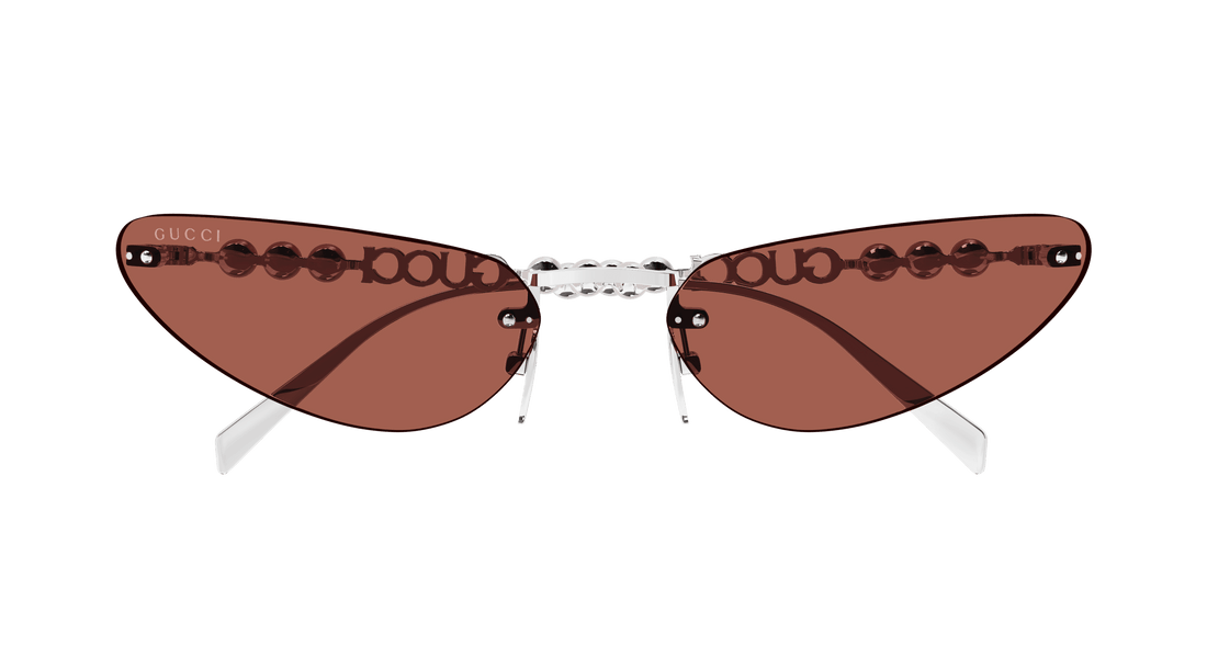 Sonnenbrillen gucci gg1920s 002 plateado cat eye femenino größe 63mm - Detailansicht