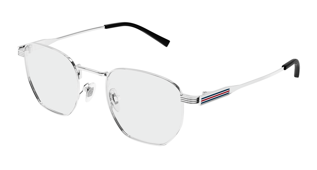 Occhiali da vista gucci gg1878o 003 plateado square masculino taglia 49mm - Vista principale