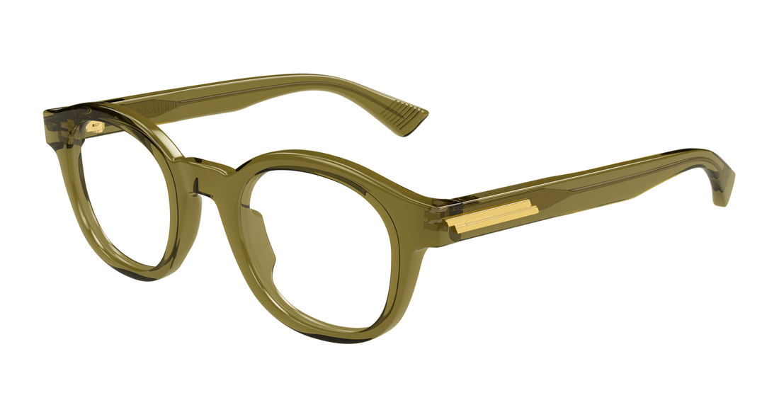 Gafas graduadas bottega veneta bv1413o 004 verde round/oval/panthos masculino talla 46mm - Vista principal