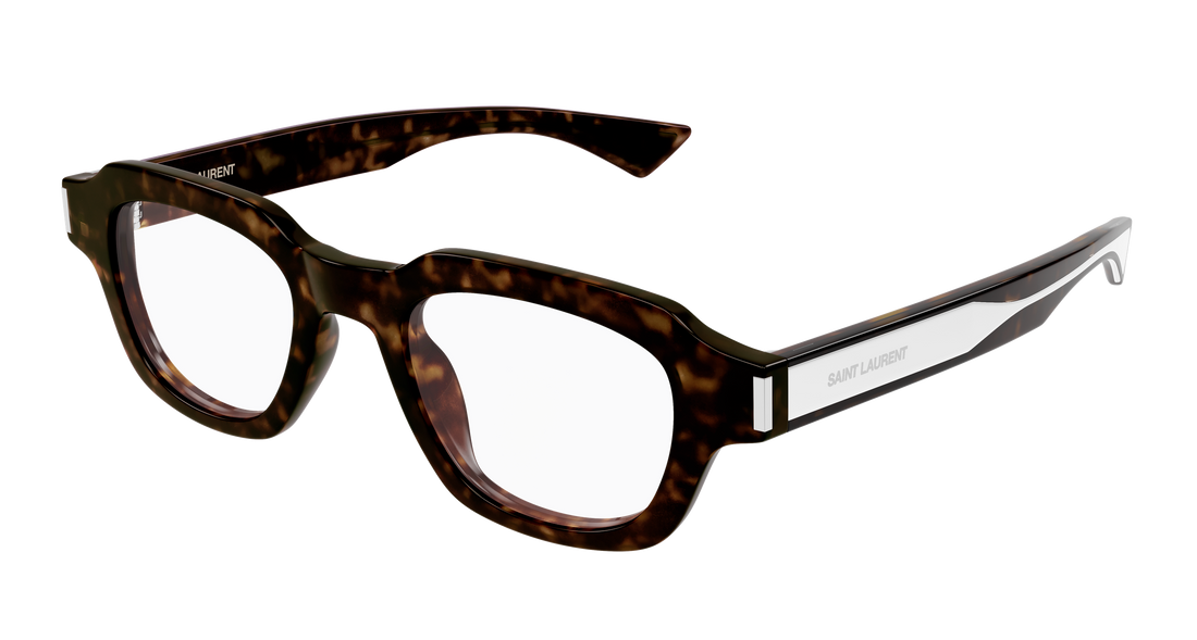Lunettes de vue saint laurent sl 791 opt 002 havana square unisex taille 48mm - Vue principale