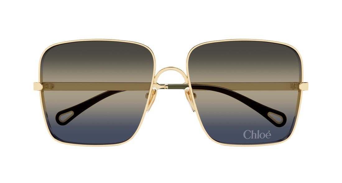 Óculos de sol chloé ch0324s 002 dorado rectangular / squared femenino tamanho 61mm - Vista de detalhe