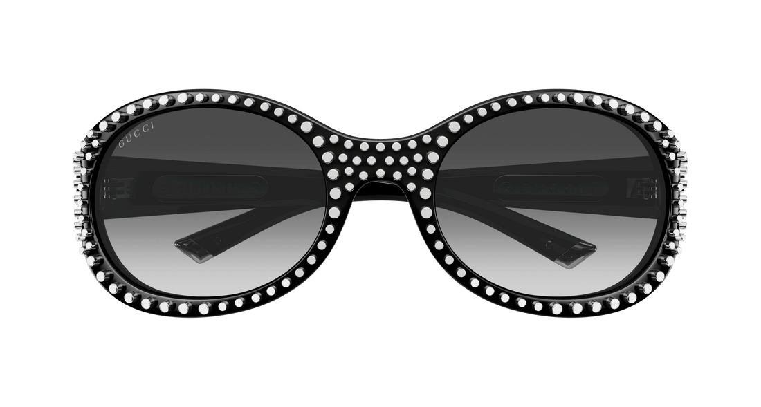 Lunettes de soleil gucci gg2013s 001 negro round femenino taille 62mm - Vue détaillée
