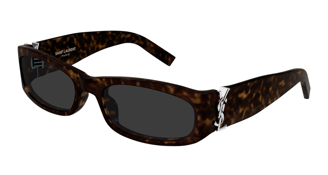 Lunettes de soleil saint laurent sl m152/f 002 havana rectangular / squared unisex taille 57mm - Vue principale