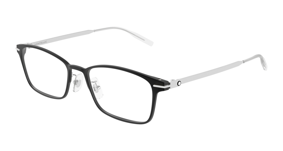 Glasögon montblanc mb0449oj 002 negro rectangular / squared masculino storlek 54mm - Huvudvy