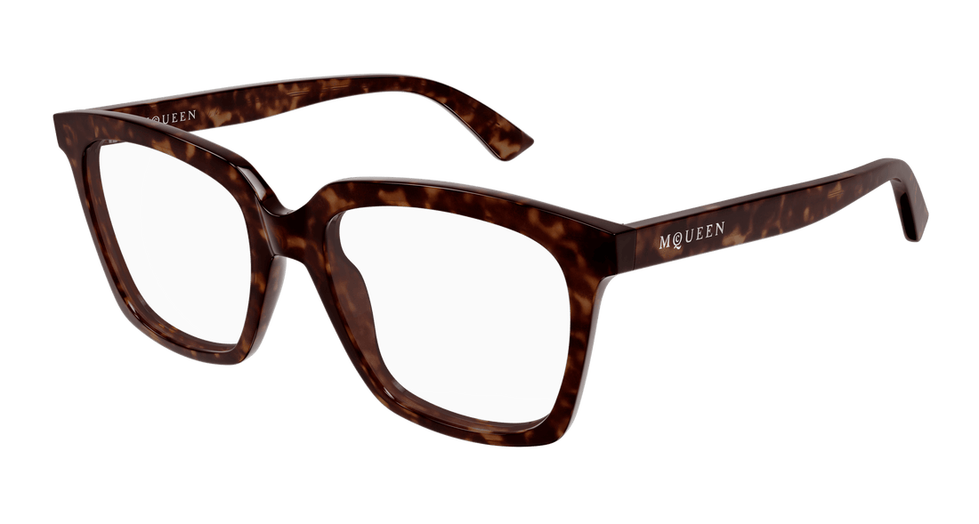 Occhiali da vista alexander mcqueen am0513o 002 havana cat eye femenino taglia 53mm - Vista principale
