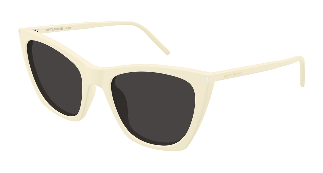 Occhiali da sole saint laurent sl 214 kate thin 005 beige cat eye femenino taglia 55mm - Vista principale