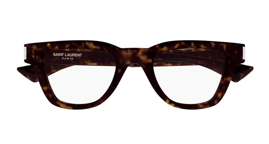 Occhiali da vista saint laurent sl 789 jacques opt 002 havana square masculino taglia 47mm - Vista dettagliata