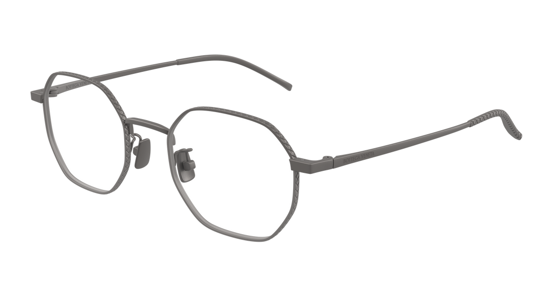 Prescription glasses bottega veneta bv1423oa 003 plateado round/oval/panthos unisex size 50mm - Main view