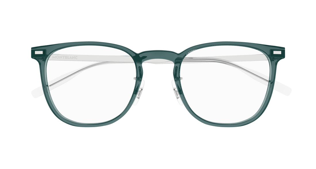 Occhiali da vista montblanc mb0393on 004 gris square masculino taglia 51mm - Vista dettagliata