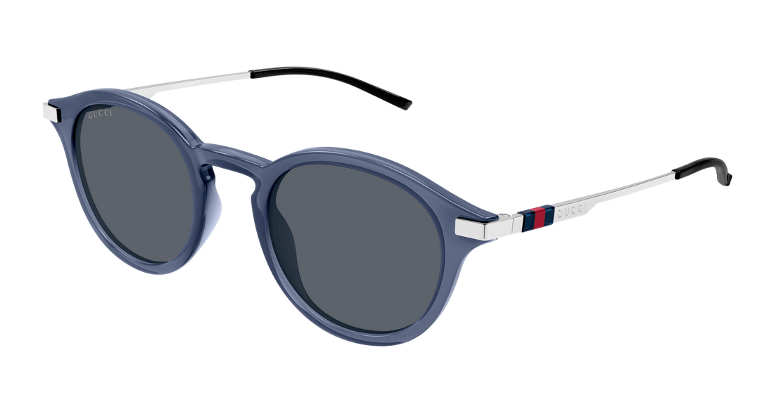 Occhiali da sole gucci gg1890s 004 azul round masculino taglia 48mm - Vista principale