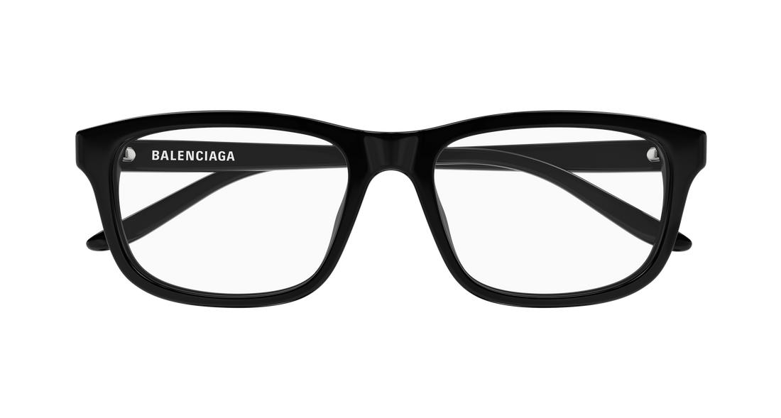 Occhiali da vista balenciaga bb0442oa 001 negro rectangular / squared unisex taglia 55mm - Vista dettagliata