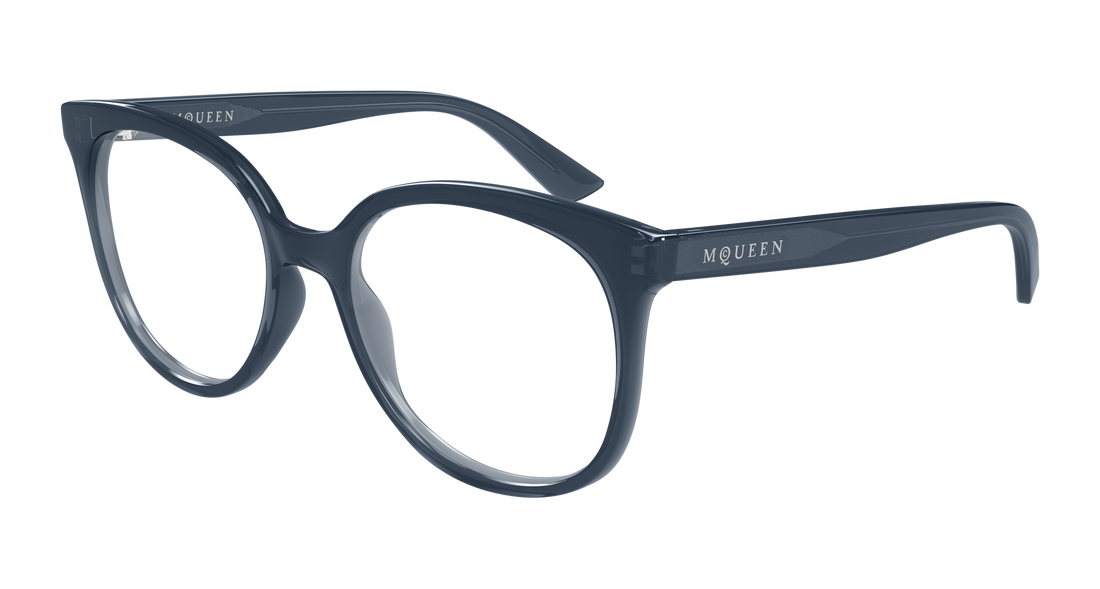 Brillen alexander mcqueen am0540o 003 gris cat eye femenino größe 54mm - Hauptansicht