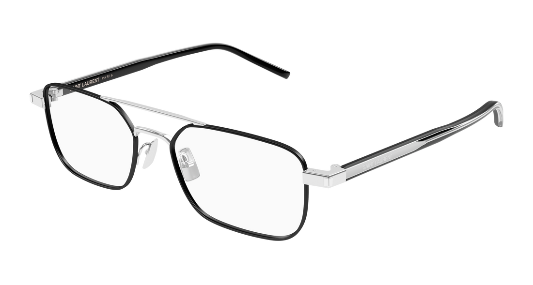 Lunettes de vue saint laurent sl 780 003 plateado square masculino taille 52mm - Vue principale