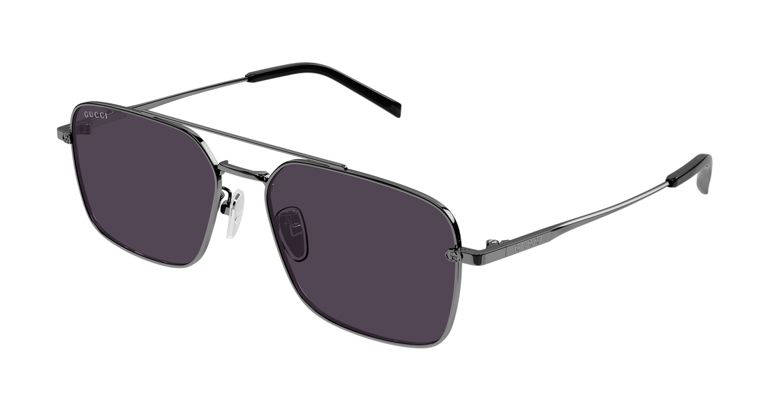 Solglasögon gucci gg1957sa 003 plateado rectangular / squared masculino storlek 58mm - Huvudvy