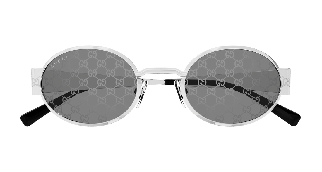 Occhiali da sole gucci gg1854s 002 plateado round masculino taglia 51mm - Vista dettagliata