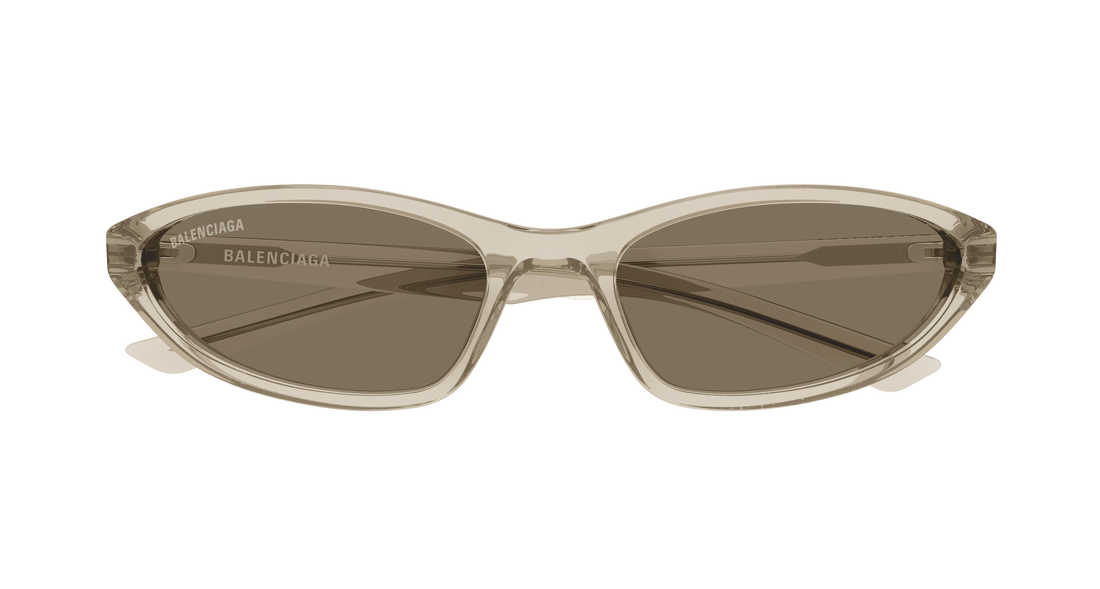 Occhiali da sole balenciaga bb0402s 004 beige round femenino taglia 59mm - Vista dettagliata