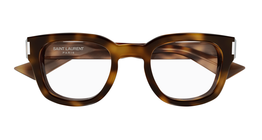 Gafas graduadas saint laurent sl 838 opt 003 havana round/oval/panthos unisex talla 48mm - Vista de detalle