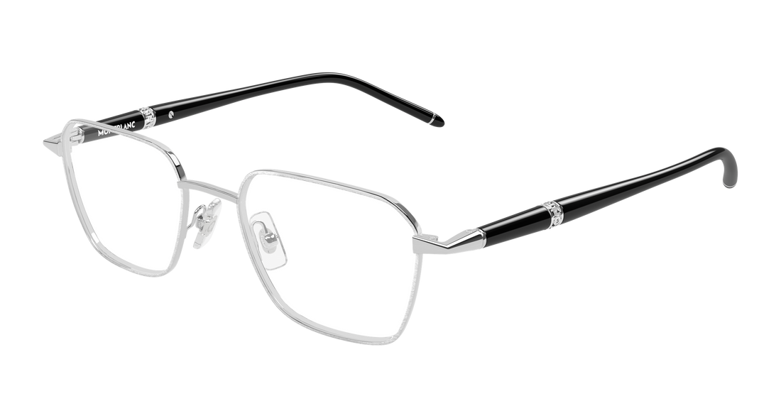 Prescription glasses montblanc mb0485o 004 plateado rectangular / squared masculino size 51mm - Main view