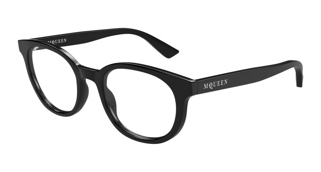 Gafas graduadas alexander mcqueen am0567o 001 negro round/oval/panthos masculino talla 51mm - Vista principal