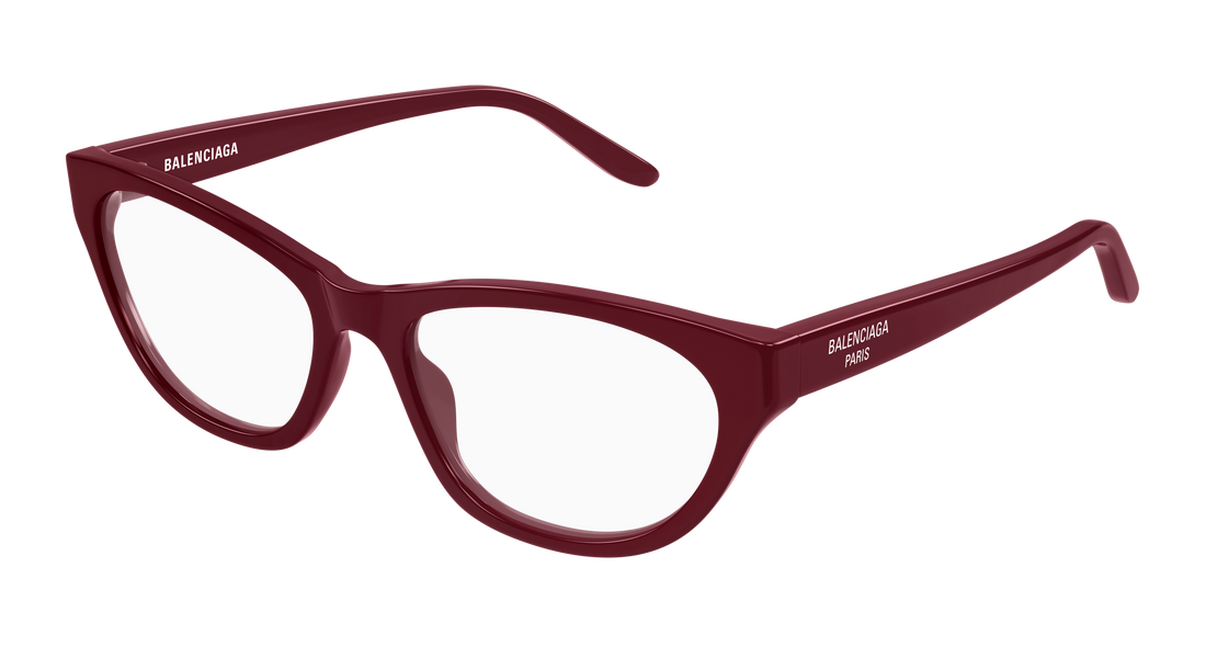 Gafas graduadas balenciaga bb0500o 006 burdeos cat eye femenino talla 54mm - Vista principal