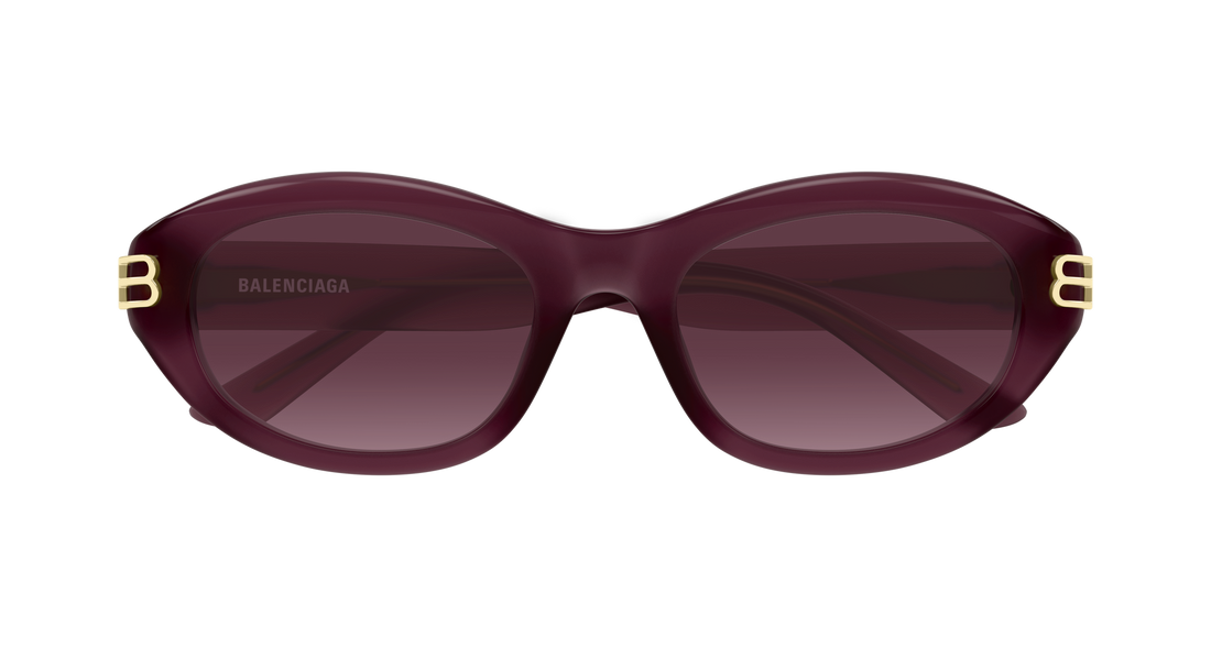 Gafas de sol balenciaga bb0434sk 007 rojo round/oval/panthos femenino talla 55mm - Vista de detalle
