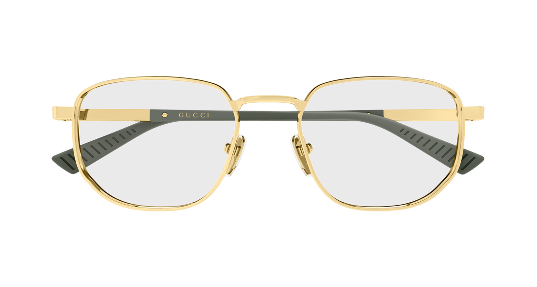 Occhiali da vista gucci gg2093o 003 dorado round/oval/panthos masculino taglia 53mm - Vista dettagliata